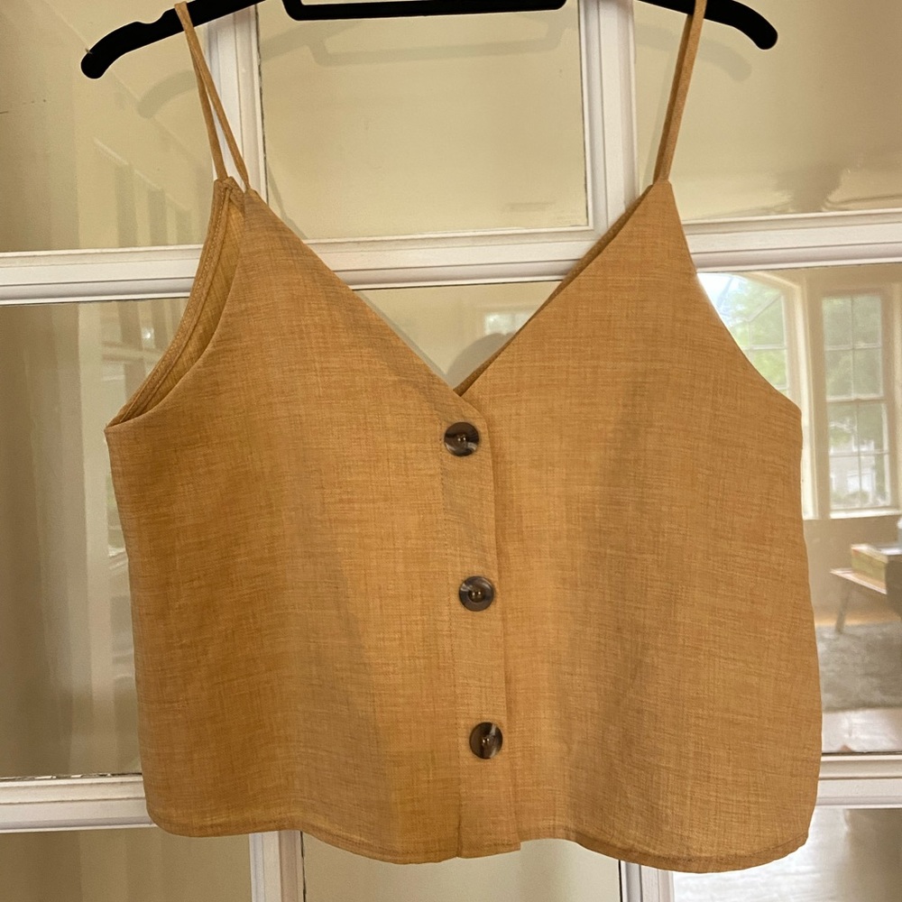 Button up tank top from boutique!